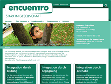Tablet Screenshot of encuentro-projekt.de